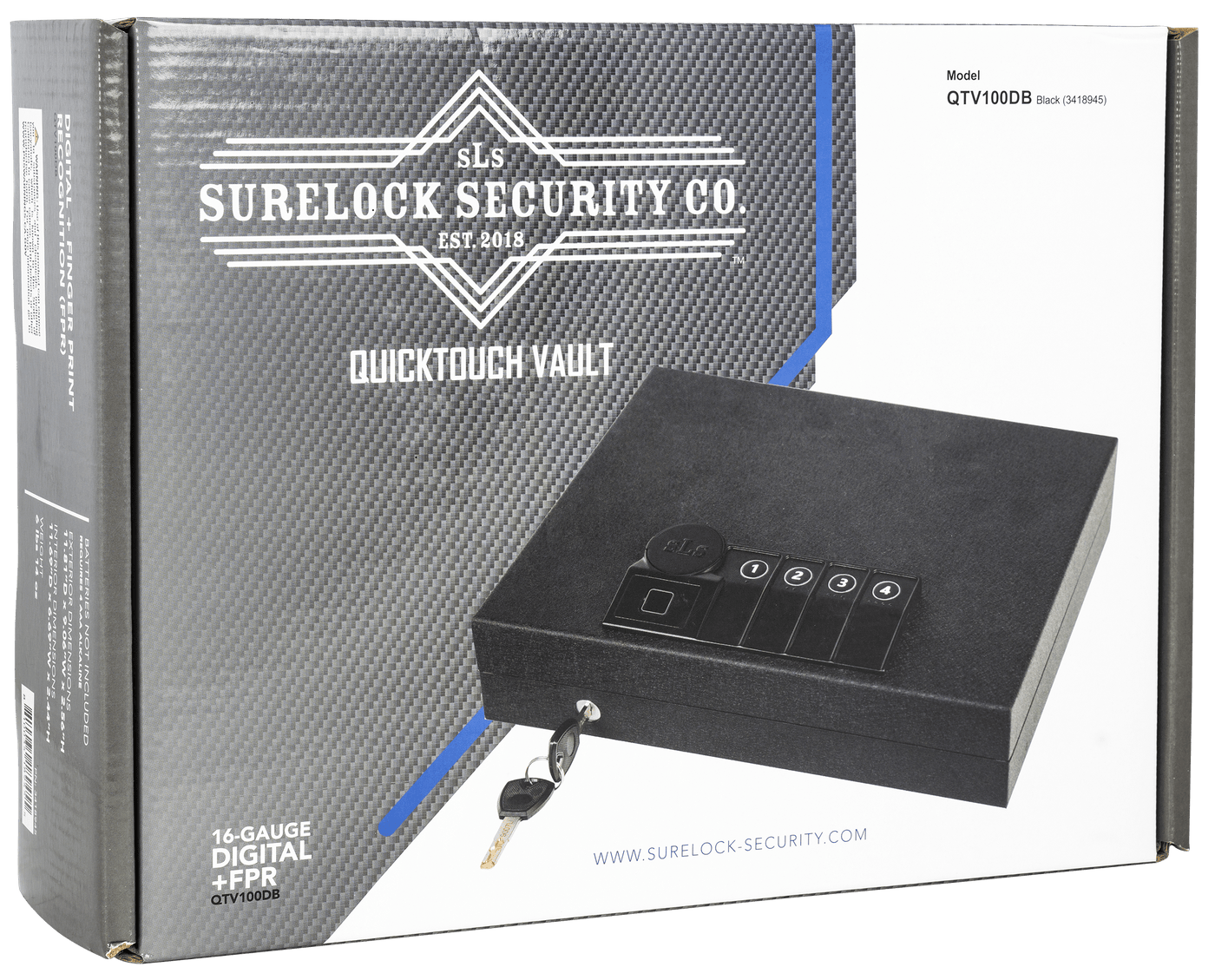 SURELOCK (DANSONS US LLC) Surelock (dansons Us Llc) Quicktouch, Surelock 3418945 Quicktouch Vault-model 100 Dig/bi Firearm Accessories