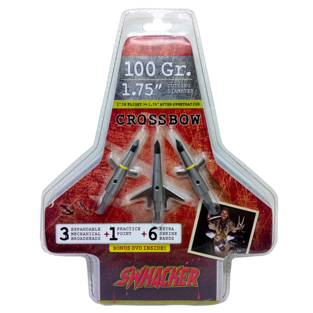 Swhacker Swhacker Crossbow Broadheads 100 Gr. 1.75 In. 3 Pk. Archery Accessories