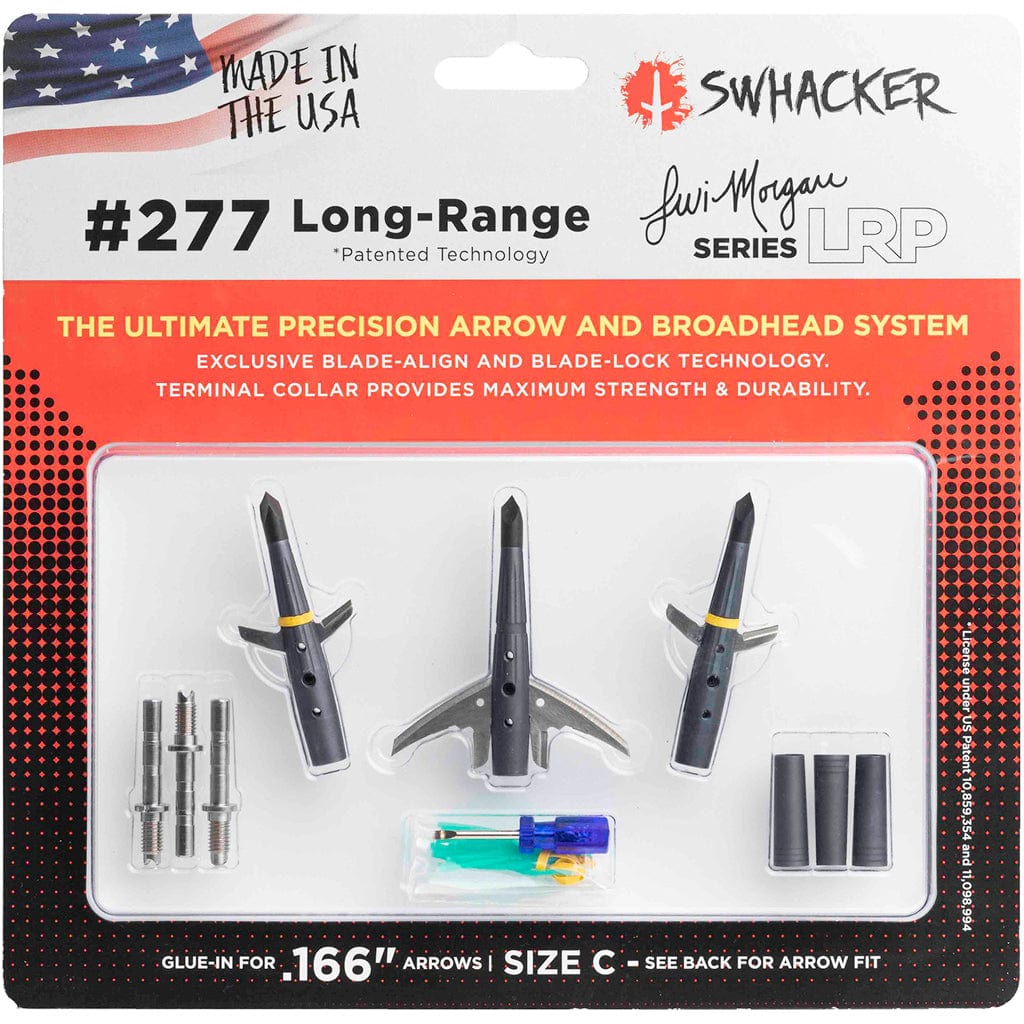 Swhacker Swhacker Lrp Broadhead Kit 2 Blade .166 In. Size C 3 Pk. Broadheads