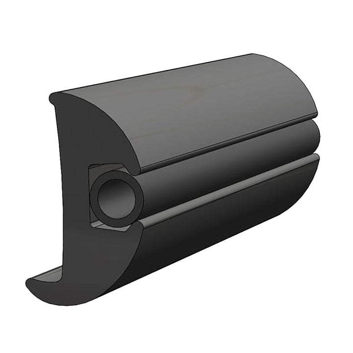 TACO Marine TACO Flexible Vinyl Black Rub Rail 1-1/16" x 1-7/8" 50&