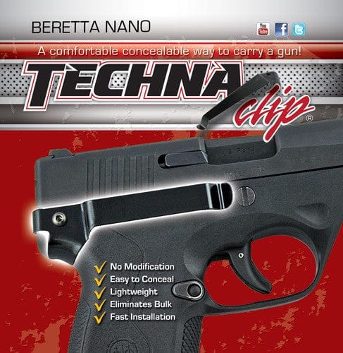 Techna Clips Techna Clip Handgun Retention - Clip Beretta Nano Right Side Holsters And Related Items