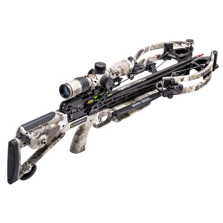 Ten Point Tenpoint Stealth 450 Crossbow Package Acuslide Evo-x Elite Camo Scope Cross Bows