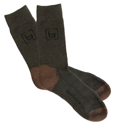 Texas Fowlers Banded Base Lightweight Calf Length Merino Wool Socks
