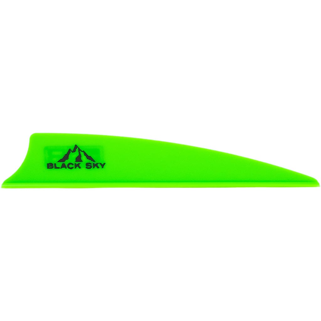 Texas Fowlers Bohning Black Sky Vane 3 In. Shield Cut Neon Green 36 Pk. Fletching Tools and Materials