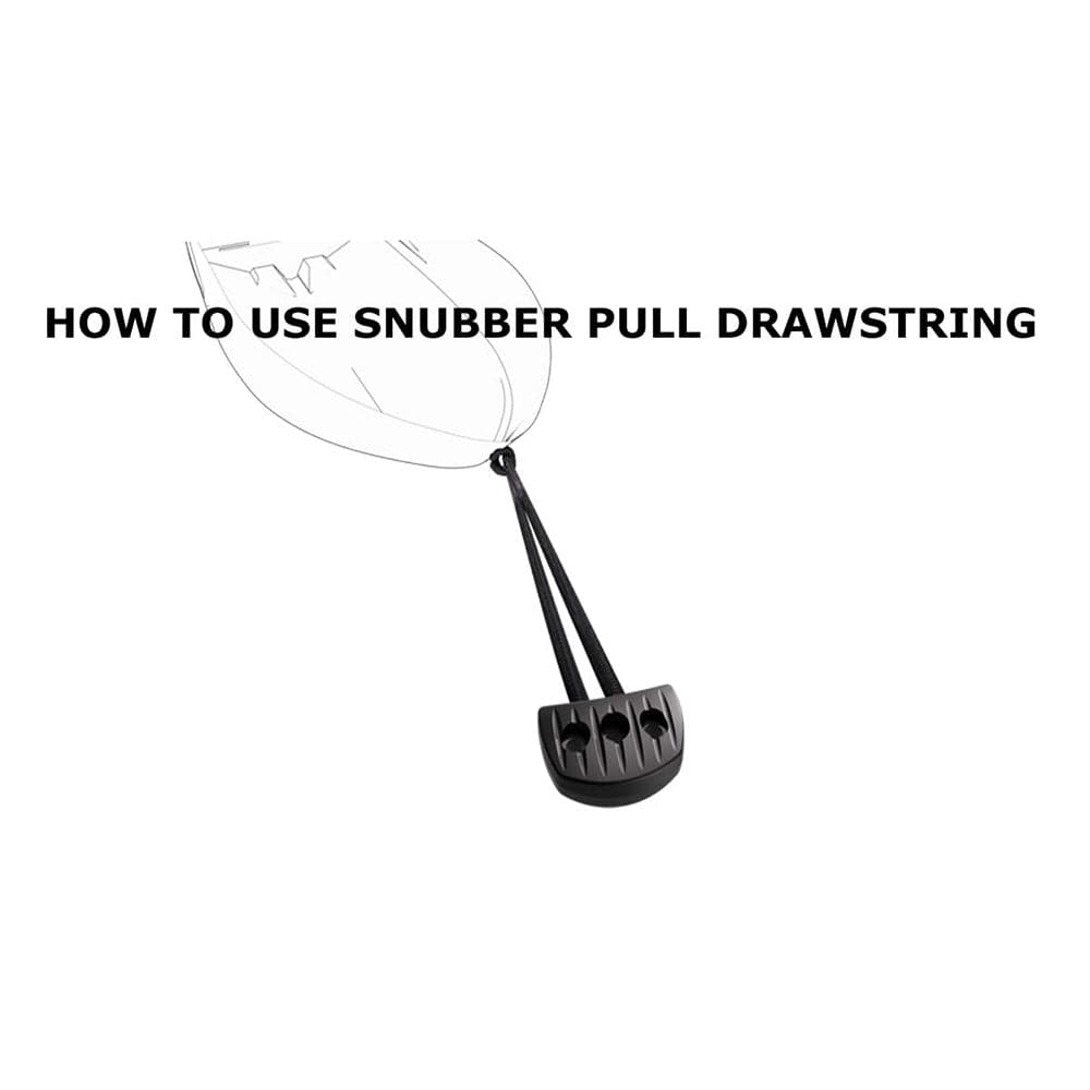The Snubber Snubber - Black Snubber Pull With Rope - Tar Black Anchoring & Docking