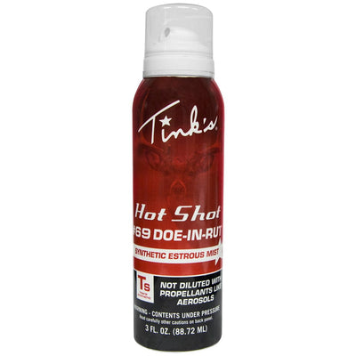 Tinks Tinks Hot Shot #69 Doe-in-rut Estrous Synthetic 3 Oz. Scent Elimination and Lures