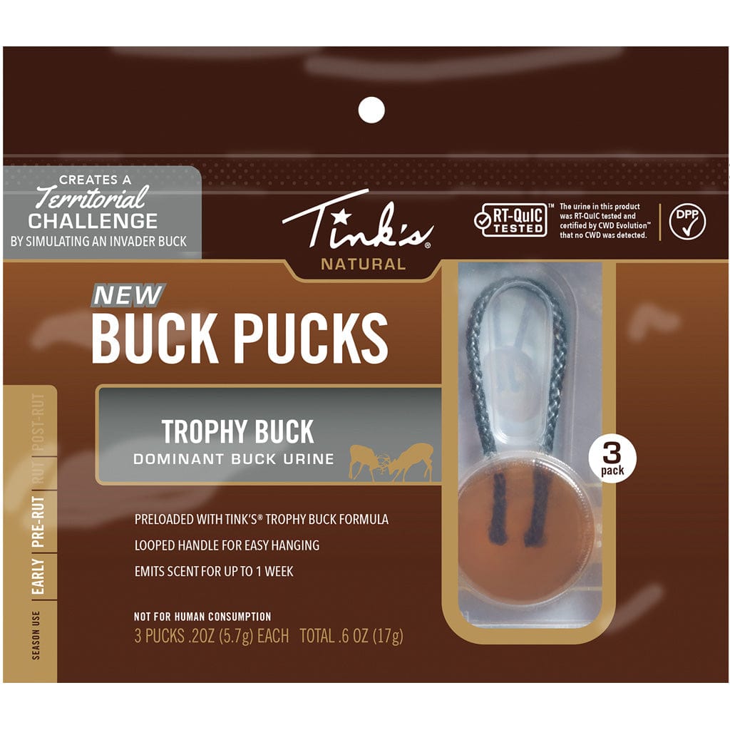 Tinks Tinks Trophy Buck Puck Scent Hanger 3 Pk. Scent Elimination and Lures