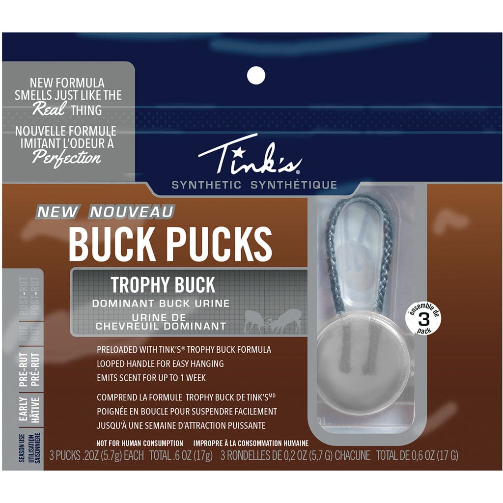 Tinks Tinks Trophy Buck Synthetic Puck Scent Hanger 3 Pk. Hunting