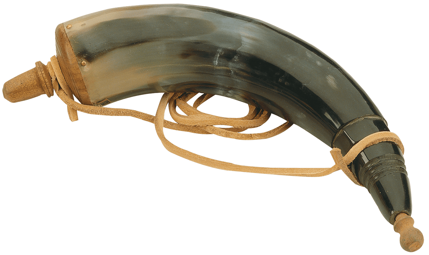 Traditions Traditions Authentic Powder Horn, Trad A1252      Authentic Powder Horn W/sling Reloading