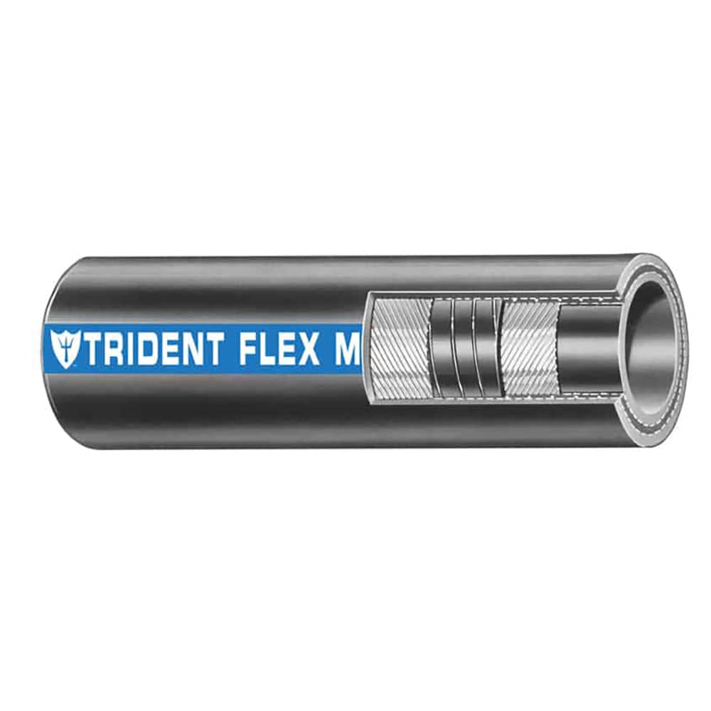 Trident Marine Trident Marine 1-1/4" x 50' Coil - Flex Marine Wet Exhaust & Water Hose - Black Boat Outfitting