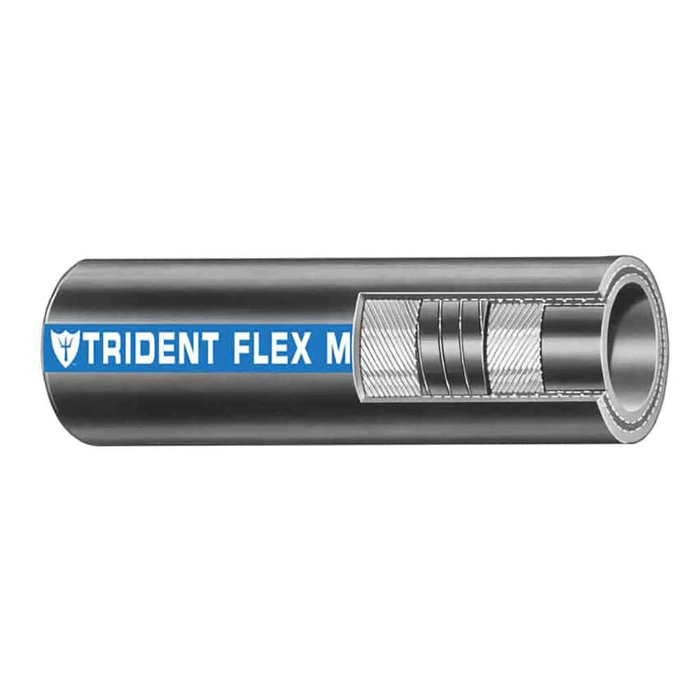 Trident Marine Trident Marine 1" x 50' Coil - Flex Marine Wet Exhaust & Water Hose - Black Boat Outfitting