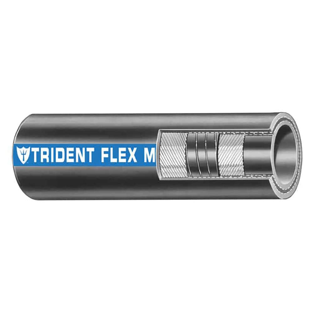 Trident Marine Trident Marine 3/4" x 50' Coil - Flex Marine Wet Exhaust & Water Hose - Black Boat Outfitting
