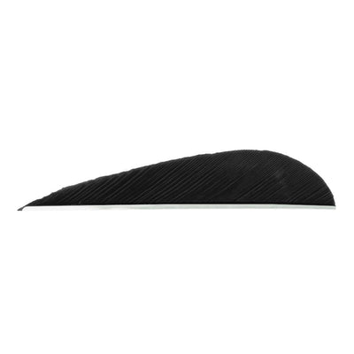 Trueflight Trueflight Parabolic Feathers Black 3 In. Lw 100 Pk. Fletching Tools and Materials