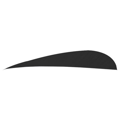 Trueflight Trueflight Parabolic Feathers Black 4 In. Rw 100 Pk. Fletching Tools and Materials