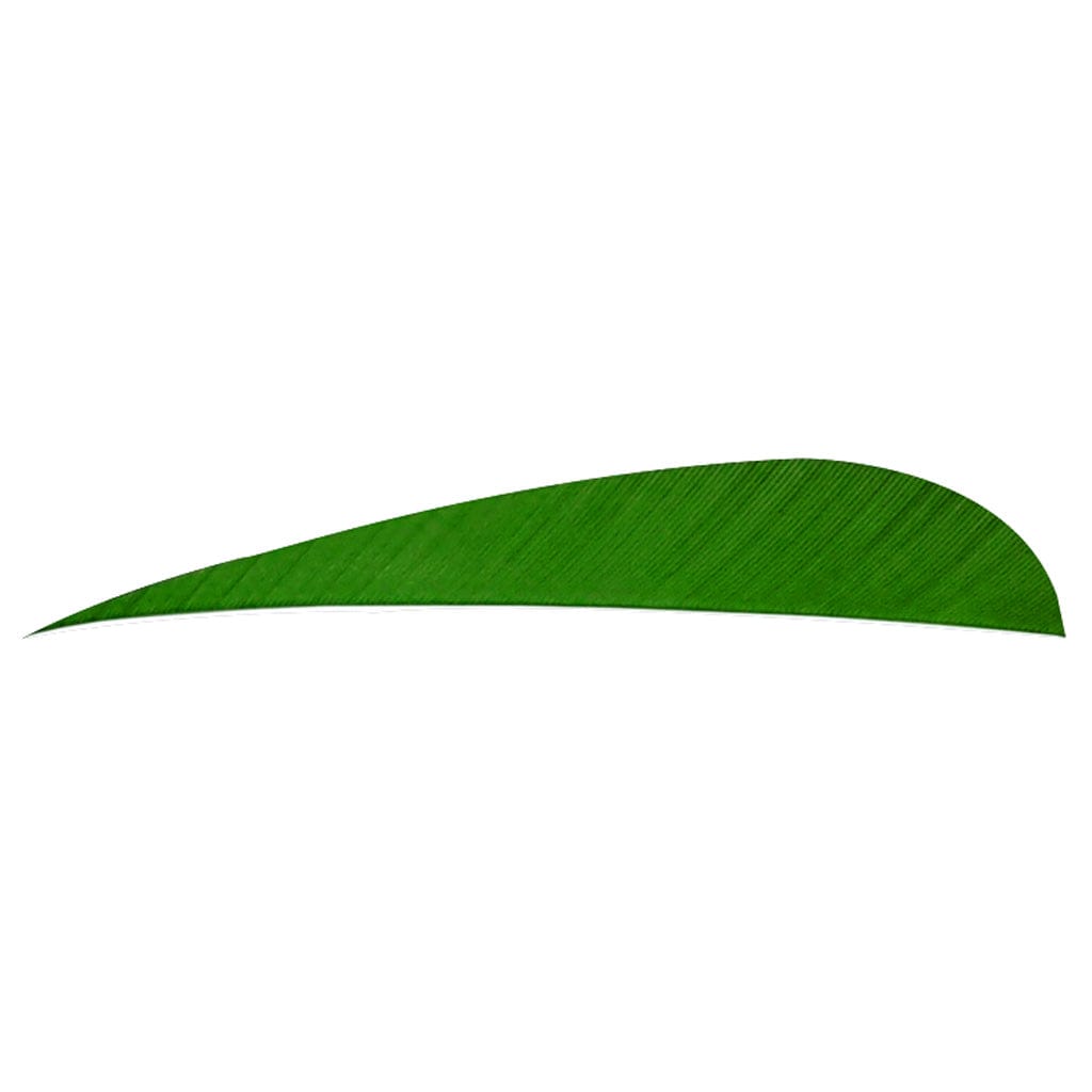 Trueflight Trueflight Parabolic Feathers Green 4 In. Lw 100 Pk. Fletching Tools and Materials