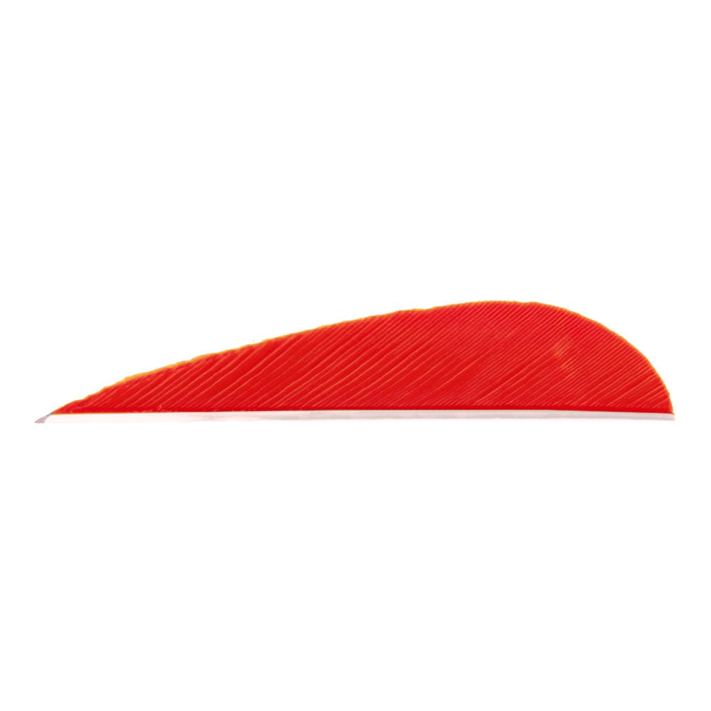 Trueflight Trueflight Parabolic Feathers Red 3 In. Rw 100 Pk. Fletching Tools and Materials