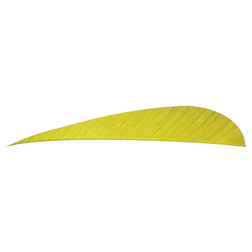 Trueflight Trueflight Parabolic Feathers Yellow 4 In. Lw 100 Pk. Fletching Tools and Materials