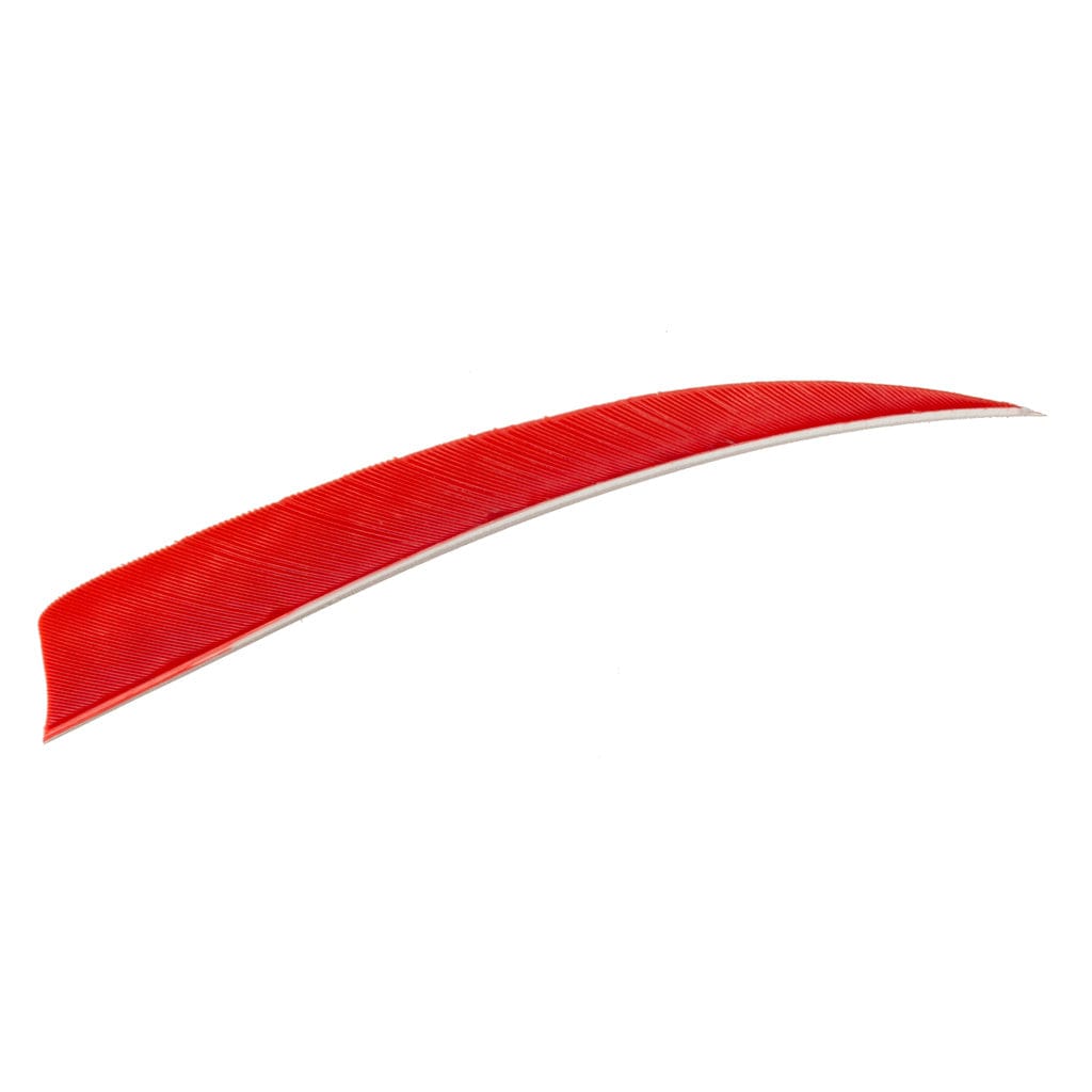 Trueflight Trueflight Shield Cut Feathers Red 5 In. Lw 100 Pk. Fletching Tools and Materials