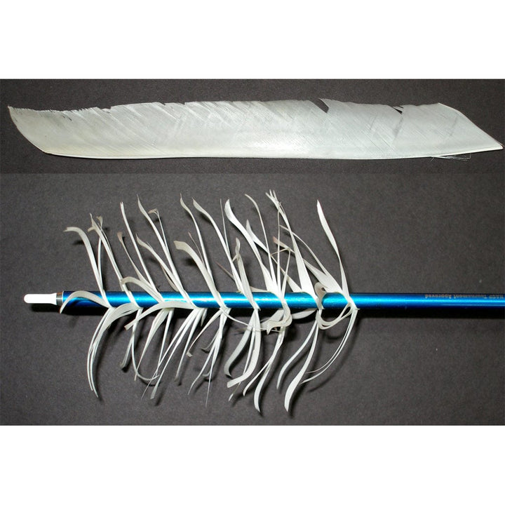 Trueflight Trueflight Spiral Wrap Flu-flu Feathers White Rw 100 Pk. Fletching Tools and Materials