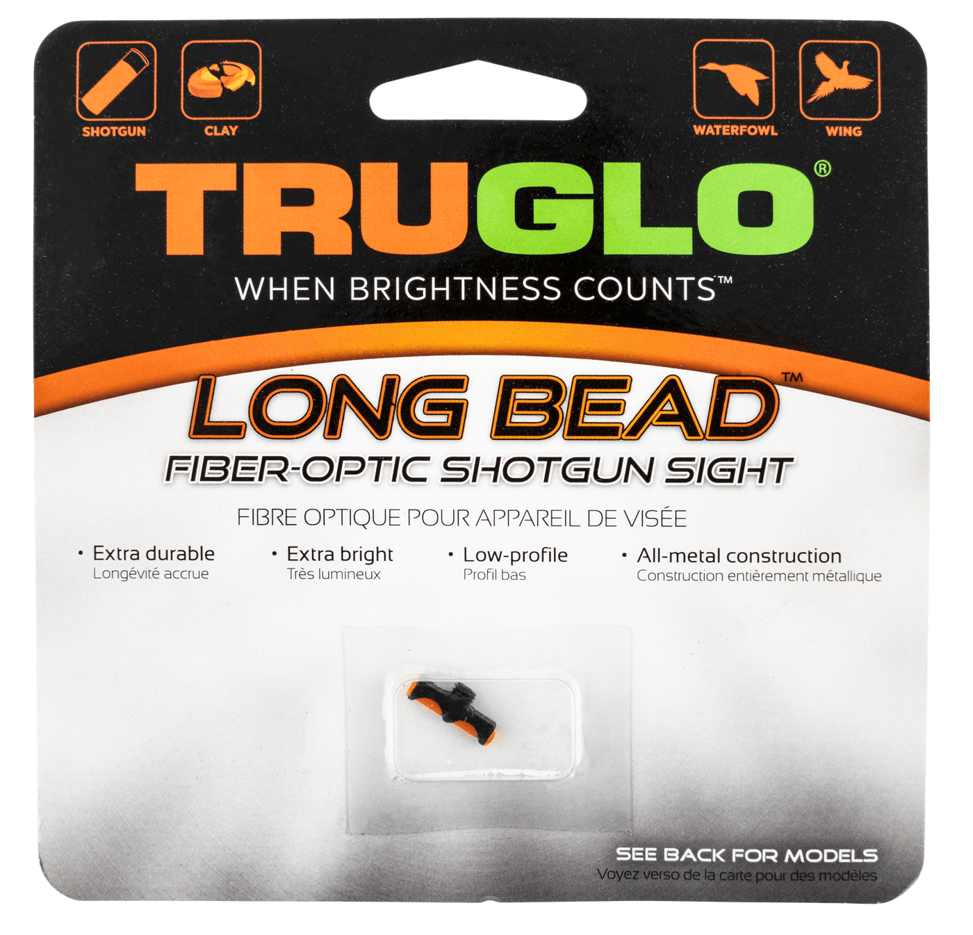 Truglo Truglo Sight Long Bead 6-48 - Thread Fiber Optic Red Firearm Accessories