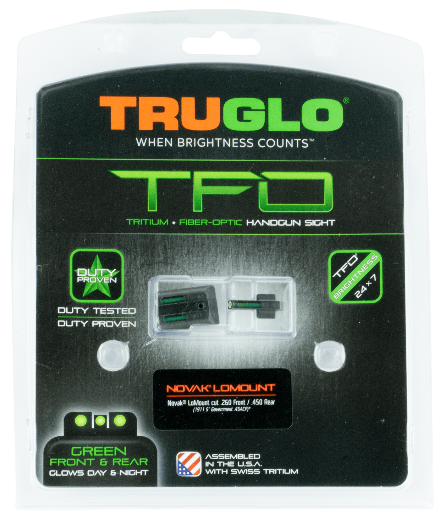Truglo Truglo Tfo, Tru Tg-131nt4    Tfo Novak 1911 270/500 Firearm Accessories