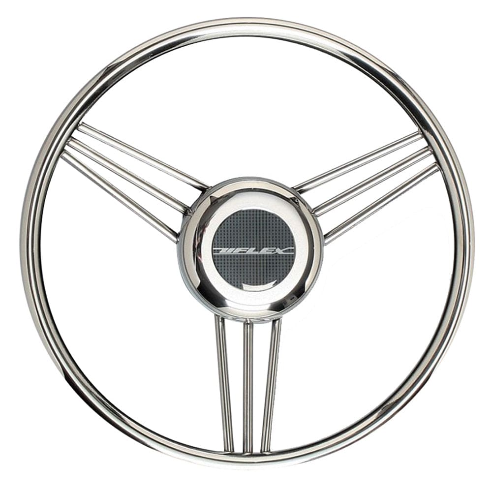 Uflex USA Uflex V27 13.8" Steering Wheel - Stainless Steel Grip & Spokes Boat Outfitting