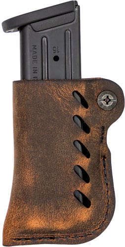 VersaCarry Versacarry Leather Mag Holder - Double Stack Flex Vent Dis Brn Holsters And Related Items