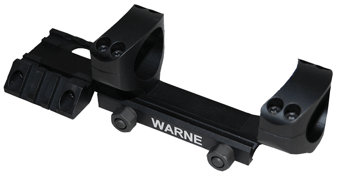 Warne Warne Ramp Mount 1" Tactical - Picatinny Black Optics Accessories