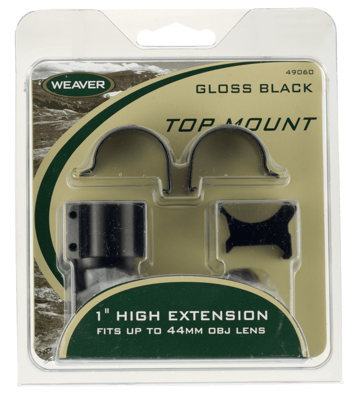 Weaver Mounts Weaver Mounts Top Mount, Weav 48448 1in Rings Xhi Ext Optics Accessories