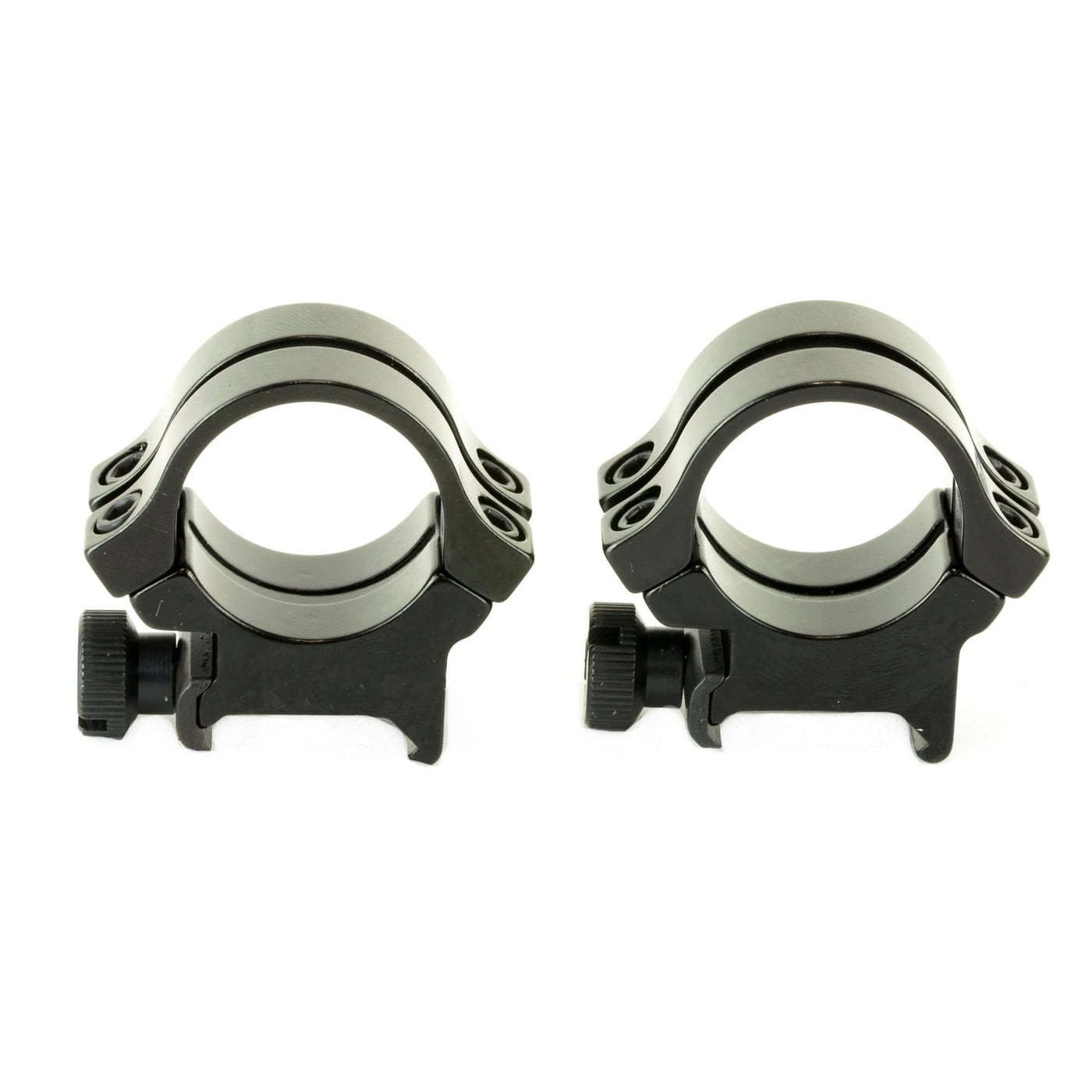 Weaver Mounts Weaver Rings Detachable Quad- - Lock 1" High Black .332" Optics Accessories