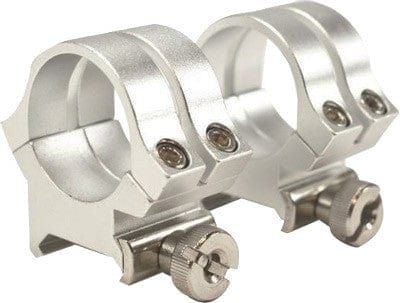 Weaver Mounts Weaver Rings Detachable Quad- - Lock 1" Medium Silver .169" Optics Accessories