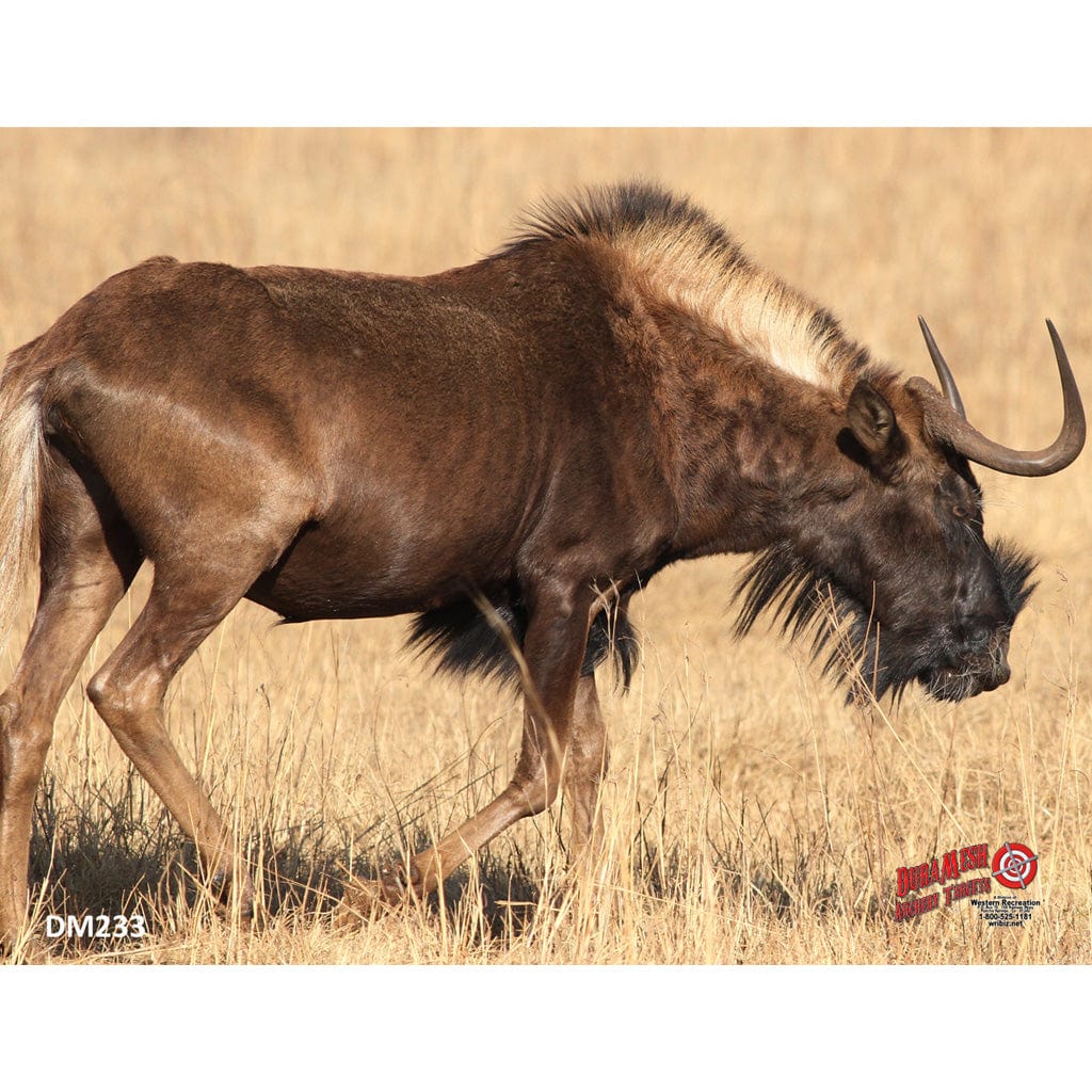 Western Recreation Duramesh Archery Target Black Wildebeest 25 In. X 32 In. Targets