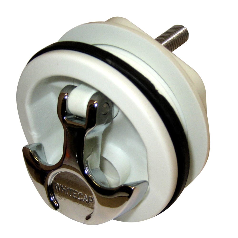 Whitecap Whitecap T-Handle Latch - Chrome Plated Zamac/White Nylon - No Lock - Freshwater Use Only Marine Hardware