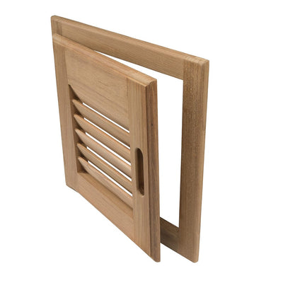 Whitecap Whitecap Teak Louvered Door & Frame - Right Hand - 12" x 12" Marine Hardware