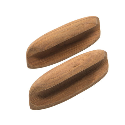 Whitecap Whitecap Teak Oval Drawer Pull - 4"L - 2 Pack Marine Hardware