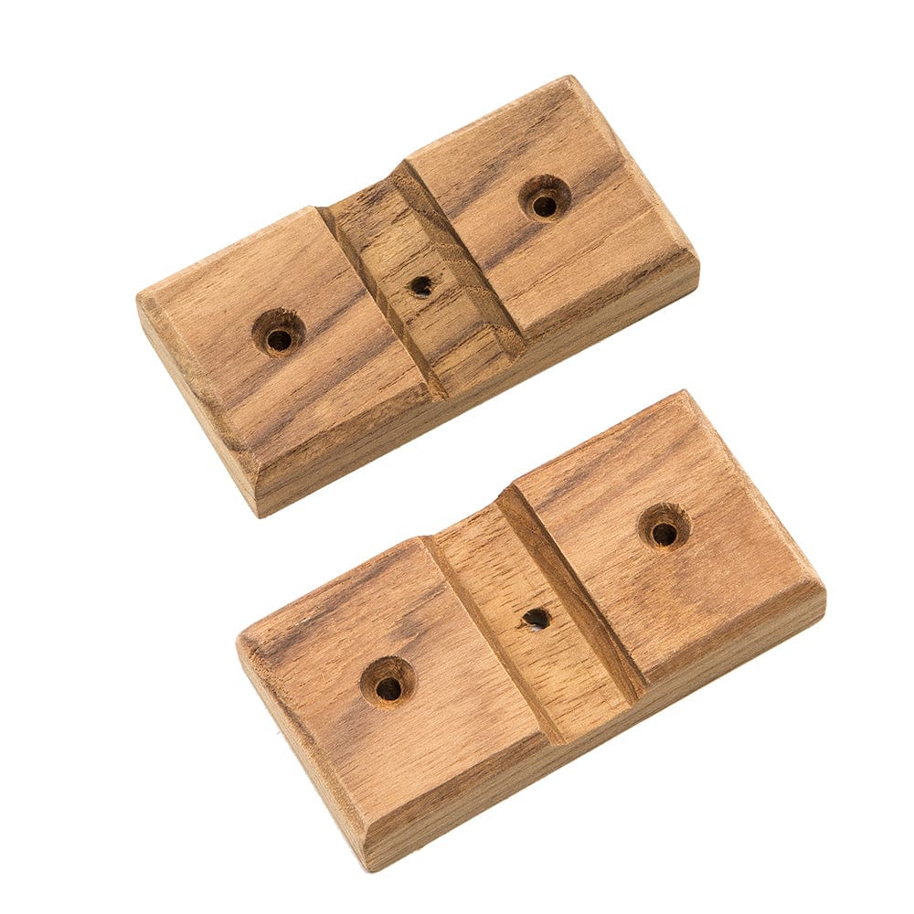 Whitecap Whitecap Teak Rod Storage Rack Mounting Brackets - Pair Marine Hardware