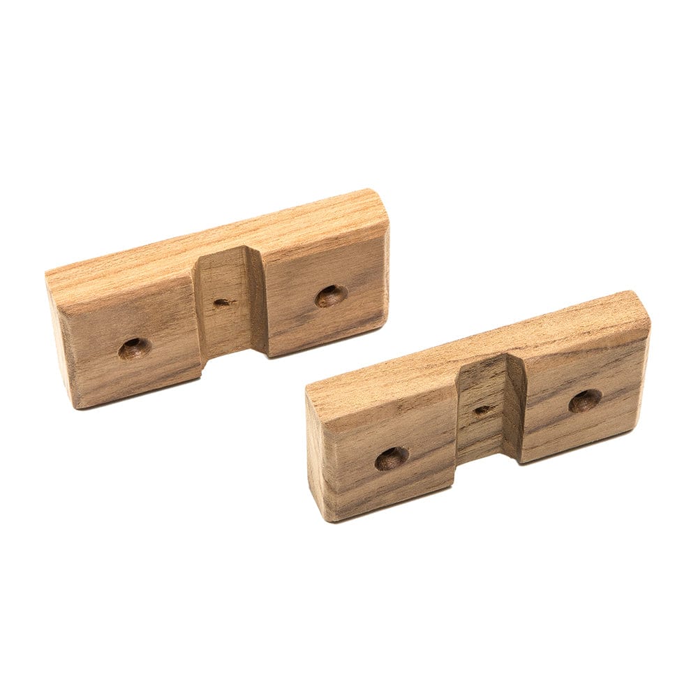 Whitecap Whitecap Teak Rod Storage Rack Mounting Brackets - Pair Marine Hardware