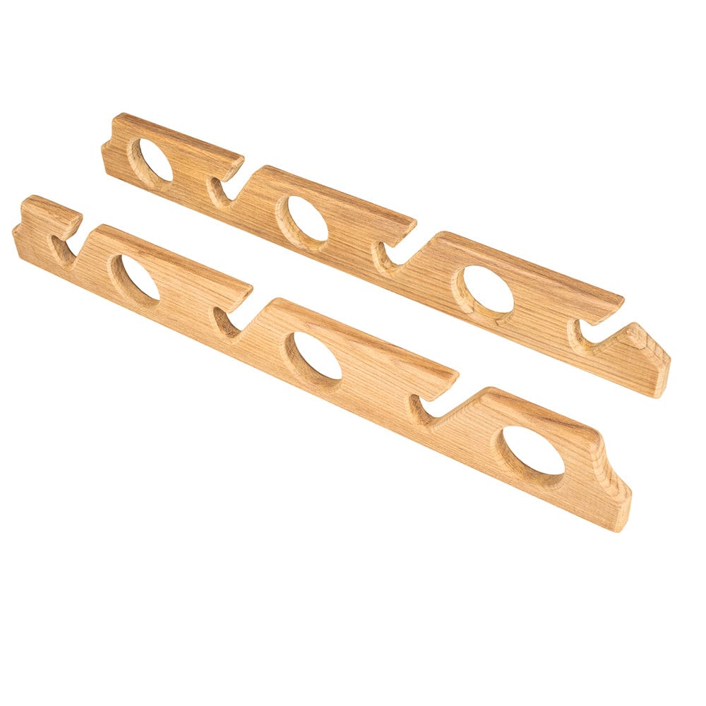 Whitecap Whitecap Teak Six-Rod Storage Rack - Pair Marine Hardware