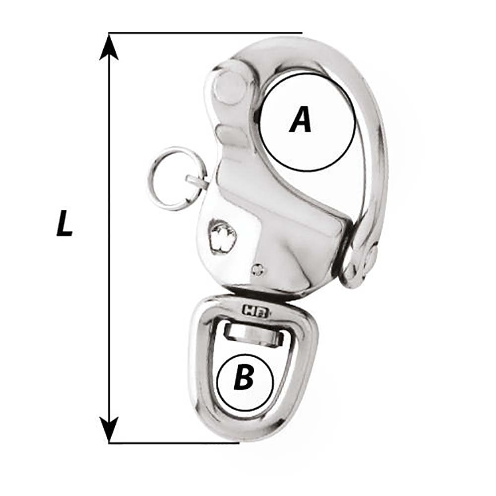 Wichard Marine Wichard 2-3/4" Snap Shackle w/Swivel & Clevis Pin - 70mm Sailing