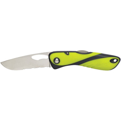 Wichard Marine Wichard Offshore Knife - Single Serrated Blade - Fluorescent Outdoor
