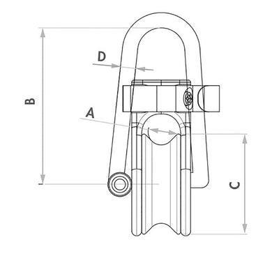 Wichard Marine Wichard Soft Snatch Block - 10mm Rope Size Sailing