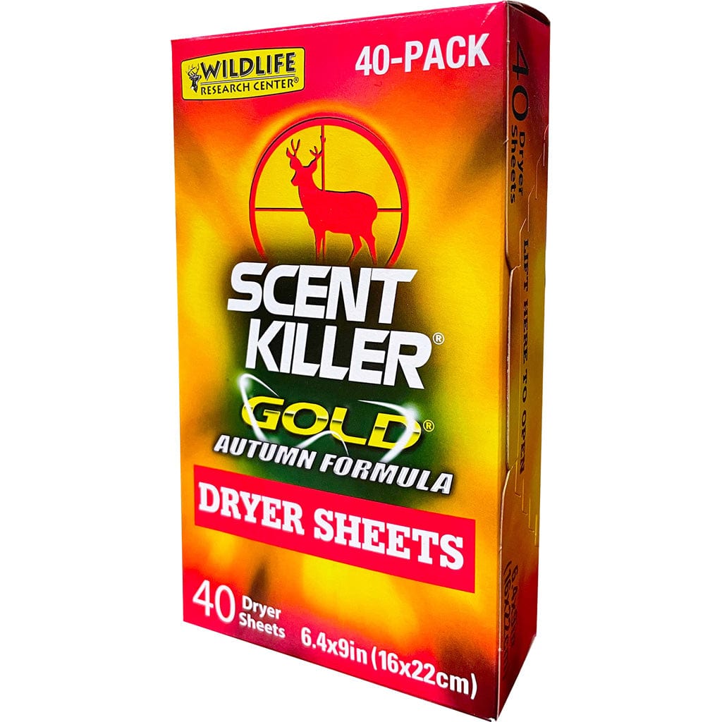 Wildlife Research Wildlife Research Scent Killer Gold Dryer Sheets Autumn Formula 40 Pk. Scent Elimination and Lures