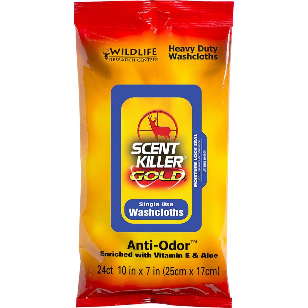 Wildlife Research Wildlife Research Scent Killer Gold Hd Washcloths 12 Pk. Scent Elimination and Lures