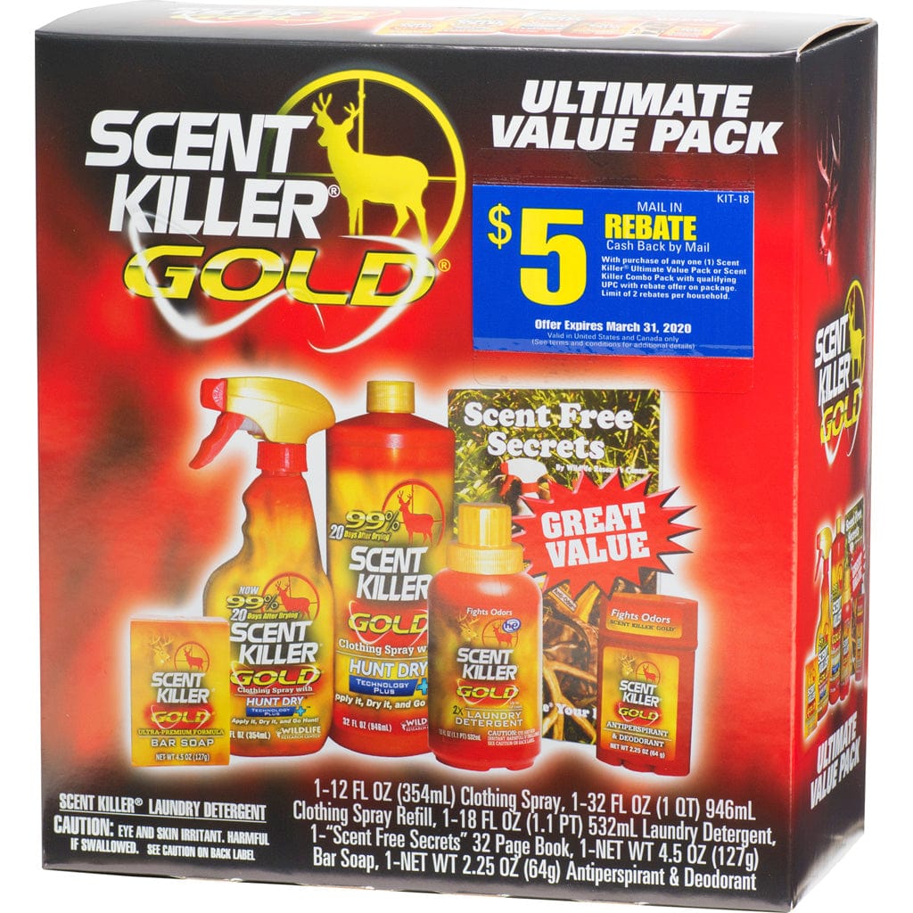 Wildlife Research Wildlife Research Scent Killer Kit Gold Scent Elimination and Lures