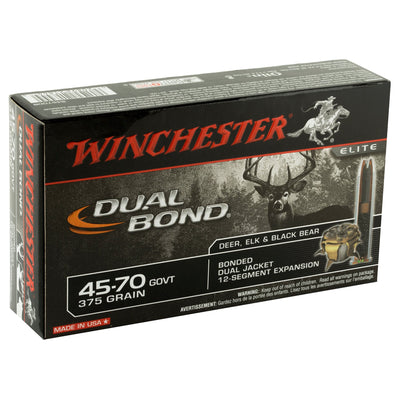 Winchester Ammo Win Dual Bond 45/70gvt 375gr Hp 20/ Ammo