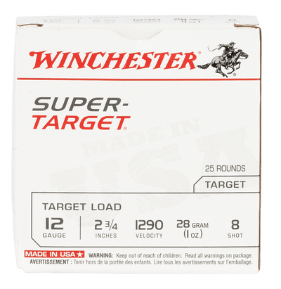 Winchester Ammo Win Spr-trgt 12ga 2-3/4" #8 25/250 Ammo