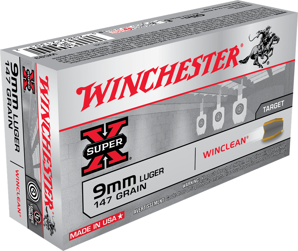 Winchester Ammo Win Sprx Winclean 9mm 147gr 50/500 Ammo