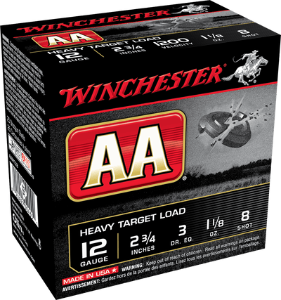 Winchester Ammo Winchester Aa Heavy Target Load 12 Ga. 2.75 In. 1 1/8 Oz. 8 Shot 25 Rd. Ammo
