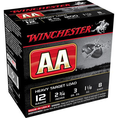 Winchester Ammo Winchester Aa Heavy Target Load 12 Ga. 2.75 In. 1 1/8 Oz. 8 Shot 25 Rd. Ammo