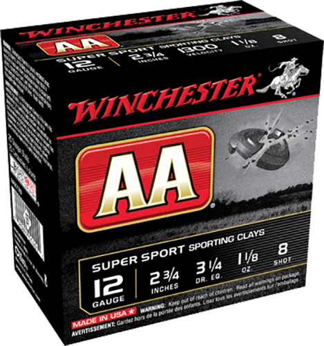 Winchester Ammo Winchester Aa Sporting Clays Load 12 Ga. 2.75 In. 1 1/8 Oz. 8 Shot 25 Rd. Ammo